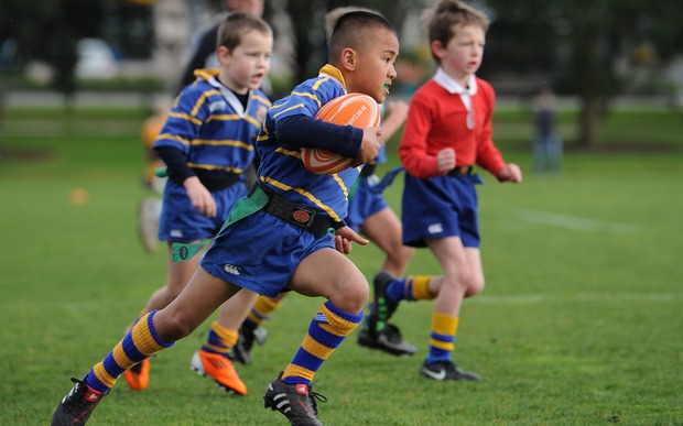 Youth rugby players